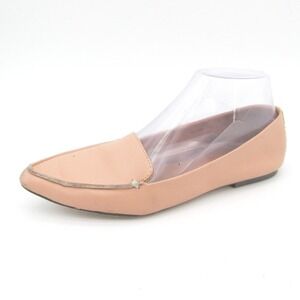 J. Crew Loafer Ballet Flats Size 7 Womens Pointed Toe Peach Leather